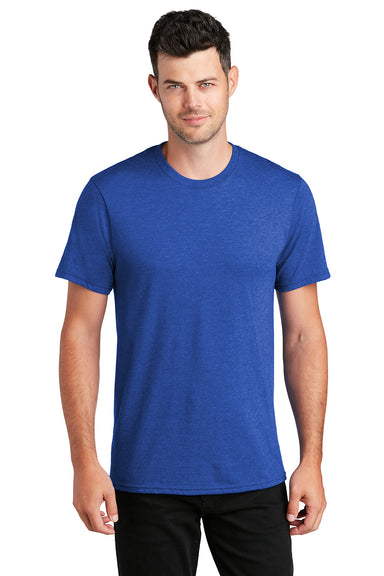 Port & Company PC455 Mens Fan Favorite Short Sleeve Crewneck T-Shirt Heather True Royal Blue Model Front