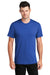 Port & Company PC455 Mens Fan Favorite Short Sleeve Crewneck T-Shirt Heather True Royal Blue Model Front