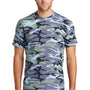 Port & Company Mens Core Short Sleeve Crewneck T-Shirt - Woodland Blue Camo