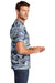 Port & Company PC54C Mens Core Short Sleeve Crewneck T-Shirt Woodland Blue Camo Model Side