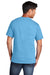 Port & Company PC54DTG Mens Core Cotton DTG Short Sleeve Crewneck T-Shirt Aquatic Blue Model Back