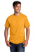 Port & Company PC54DTG Mens Core Cotton DTG Short Sleeve Crewneck T-Shirt Gold Model Front