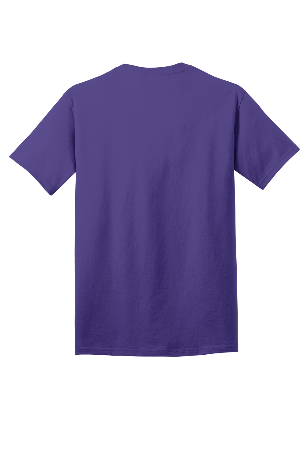 Port & Company PC54DTG Mens Core Cotton DTG Short Sleeve Crewneck T-Shirt Purple Flat Back