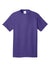 Port & Company PC54DTG Mens Core Cotton DTG Short Sleeve Crewneck T-Shirt Purple Flat Front