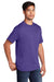 Port & Company PC54DTG Mens Core Cotton DTG Short Sleeve Crewneck T-Shirt Purple Model 3q