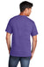 Port & Company PC54DTG Mens Core Cotton DTG Short Sleeve Crewneck T-Shirt Purple Model Back