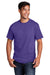 Port & Company PC54DTG Mens Core Cotton DTG Short Sleeve Crewneck T-Shirt Purple Model Front