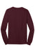 Port & Company PC54LS Mens Core Long Sleeve Crewneck T-Shirt Athletic Maroon Flat Back