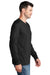 Port & Company PC54LS Mens Core Long Sleeve Crewneck T-Shirt Jet Black Model Side