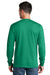 Port & Company PC54LS Mens Core Long Sleeve Crewneck T-Shirt Kelly Green Model Back