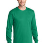 Port & Company Mens Core Long Sleeve Crewneck T-Shirt - Kelly Green