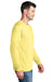 Port & Company PC54LS Mens Core Long Sleeve Crewneck T-Shirt Yellow Model Side