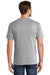 Port & Company PC54P Mens Core Short Sleeve Crewneck T-Shirt w/ Pocket Ash Grey Model Back