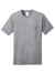 Port & Company PC54P Mens Core Short Sleeve Crewneck T-Shirt w/ Pocket Heather Grey Flat Front