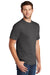 Port & Company PC54P Mens Core Short Sleeve Crewneck T-Shirt w/ Pocket Charcoal Grey Model 3q