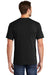 Port & Company PC54P Mens Core Short Sleeve Crewneck T-Shirt w/ Pocket Jet Black Model Back