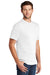 Port & Company PC54P Mens Core Short Sleeve Crewneck T-Shirt w/ Pocket White Model 3q