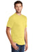 Port & Company PC54P Mens Core Short Sleeve Crewneck T-Shirt w/ Pocket Yellow Model 3q