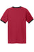 Port & Company PC54R Mens Core Ringer Short Sleeve Crewneck T-Shirt Red/Jet Black Flat Back