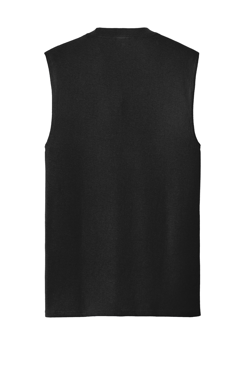 Port & Company PC54SL Mens Core Tank Top Jet Black Flat Back