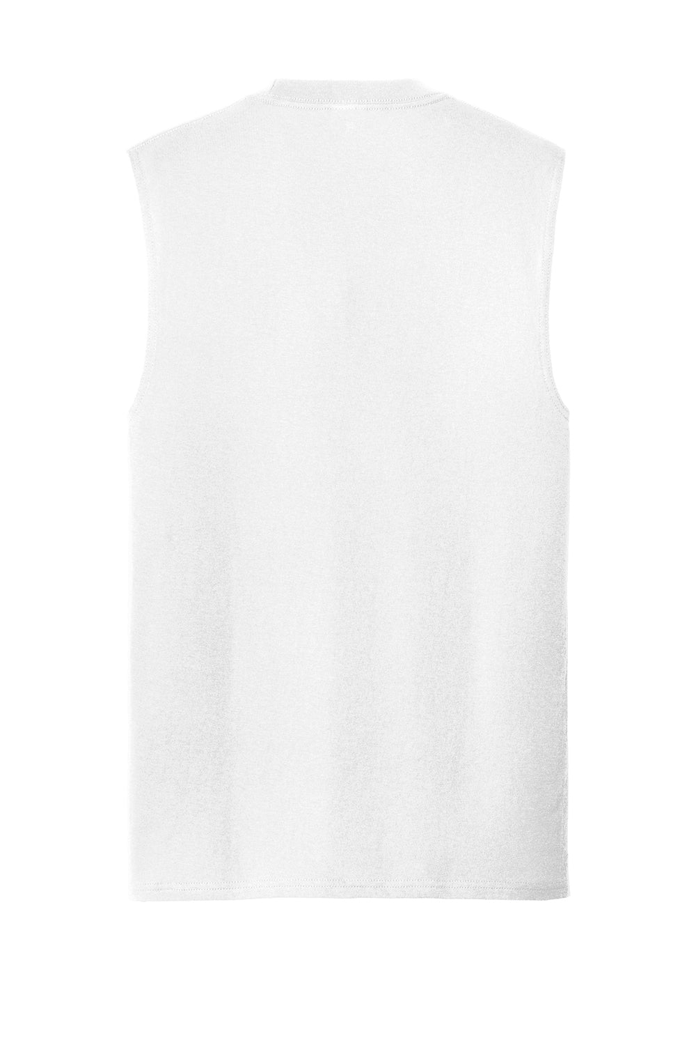 Port & Company PC54SL Mens Core Tank Top White Flat Back