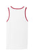 Port & Company PC54TT Mens Core Tank Top White/Red Flat Back