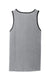 Port & Company PC54TT Mens Core Tank Top Heather Grey/Jet Black Flat Back