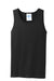 Port & Company PC54TT Mens Core Tank Top Jet Black Flat Front