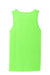 Port & Company PC54TT Mens Core Tank Top Neon Green Flat Back