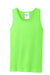 Port & Company PC54TT Mens Core Tank Top Neon Green Flat Front