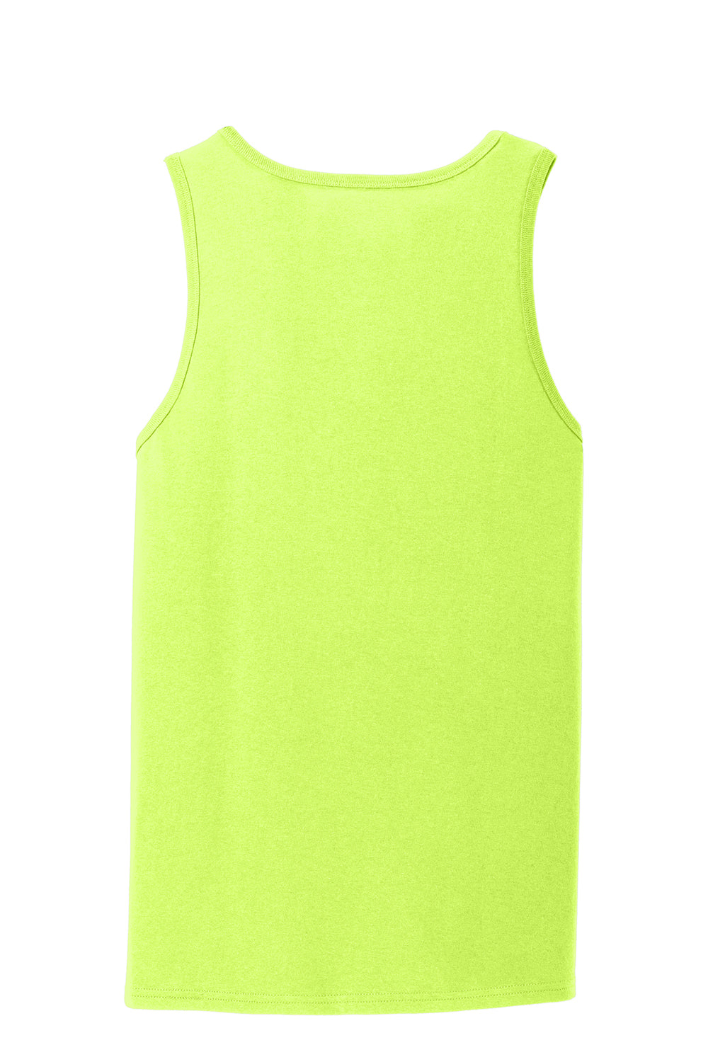 Port & Company PC54TT Mens Core Tank Top Neon Yellow Flat Back