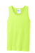 Port & Company PC54TT Mens Core Tank Top Neon Yellow Flat Front