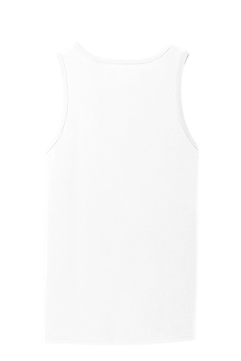 Port & Company PC54TT Mens Core Tank Top White Flat Back