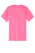 Port & Company PC54V Mens Core Short Sleeve V-Neck T-Shirt Neon Pink Flat Back