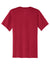 Port & Company PC54V Mens Core Short Sleeve V-Neck T-Shirt Red Flat Back