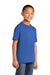 Port & Company PC54YDTG Youth Core Cotton DTG Short Sleeve Crewneck T-Shirt Royal Blue Model 3q