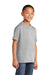 Port & Company PC54Y Youth Core Short Sleeve Crewneck T-Shirt Ash Grey Model 3q