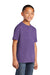 Port & Company PC54Y Youth Core Short Sleeve Crewneck T-Shirt Heather Purple Model 3q