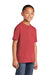 Port & Company PC54Y Youth Core Short Sleeve Crewneck T-Shirt Heather Red Model 3q