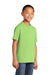 Port & Company PC54Y Youth Core Short Sleeve Crewneck T-Shirt Lime Green Model 3q