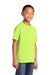 Port & Company PC54Y Youth Core Short Sleeve Crewneck T-Shirt Neon Yellow Model 3q