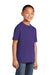 Port & Company PC54Y Youth Core Short Sleeve Crewneck T-Shirt Purple Model 3q