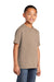 Port & Company PC54Y Youth Core Short Sleeve Crewneck T-Shirt Sand Model 3q