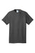 Port & Company PC54/PC54T Mens Core Short Sleeve Crewneck T-Shirt Charcoal Grey Flat Front