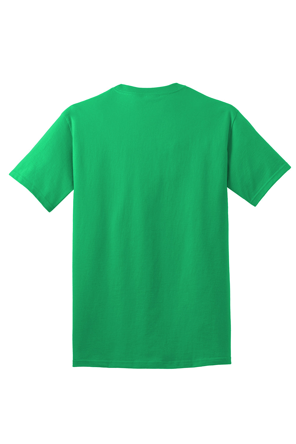 Port & Company PC54/PC54T Mens Core Short Sleeve Crewneck T-Shirt Clover Green Flat Back