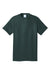 Port & Company PC54/PC54T Mens Core Short Sleeve Crewneck T-Shirt Dark Green Flat Front