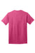 Port & Company PC54/PC54T Mens Core Short Sleeve Crewneck T-Shirt Heather Sangria Pink Flat Back