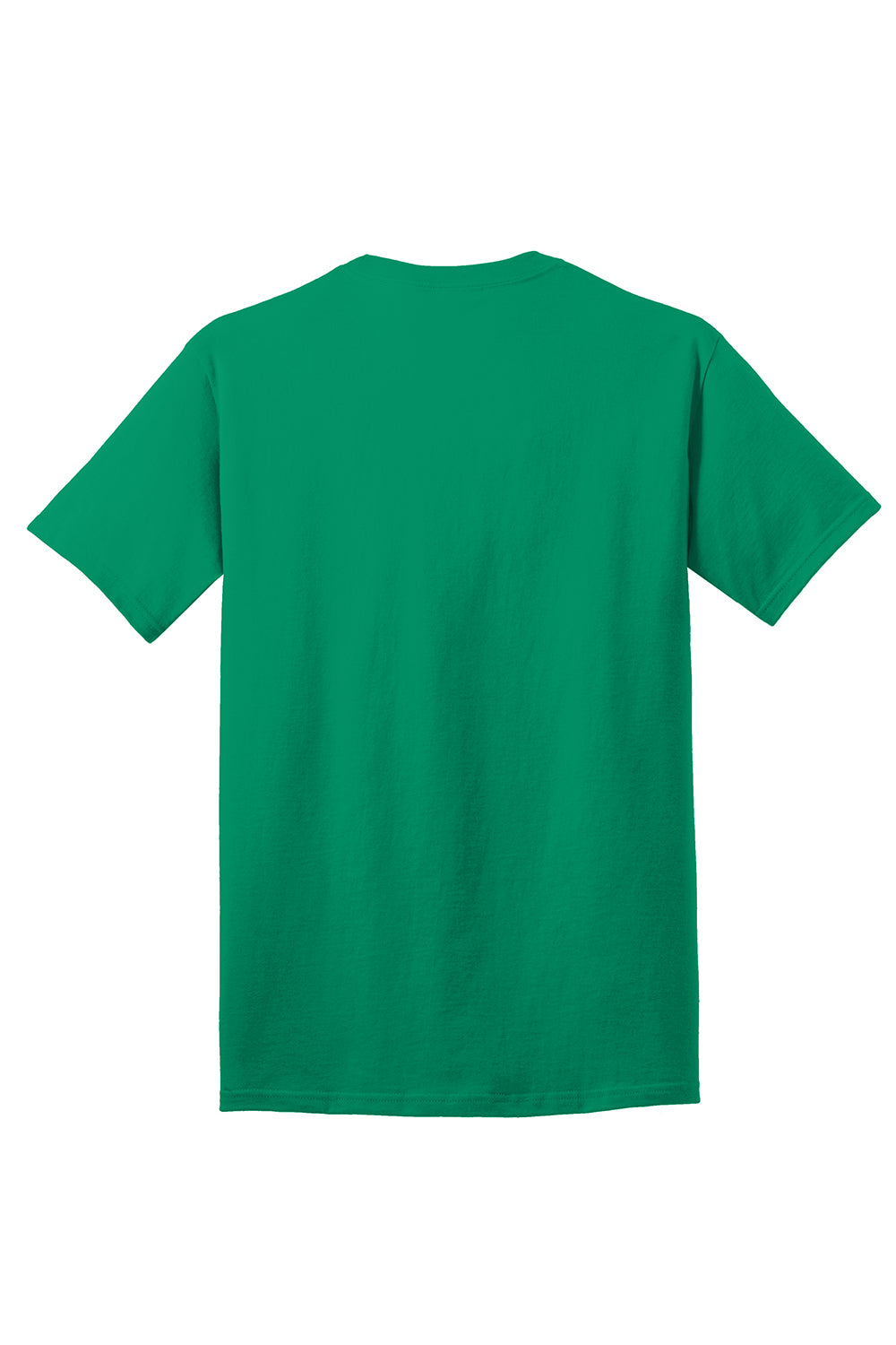 Port & Company PC54/PC54T Mens Core Short Sleeve Crewneck T-Shirt Kelly Green Flat Back