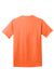 Port & Company PC54/PC54T Mens Core Short Sleeve Crewneck T-Shirt Neon Orange Flat Back