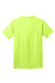 Port & Company PC54/PC54T Mens Core Short Sleeve Crewneck T-Shirt Neon Yellow Flat Back